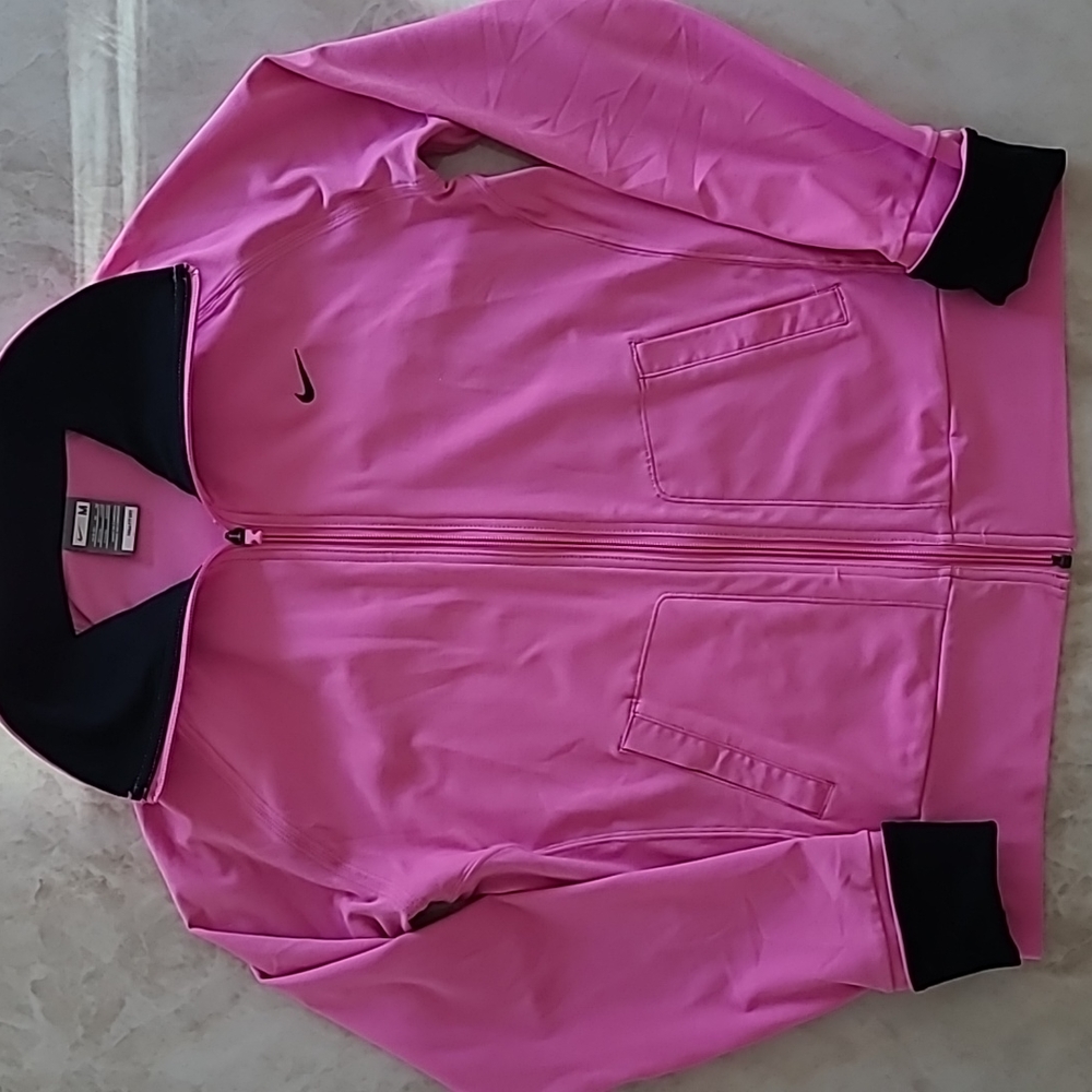Nike Fit Dry long Sleeve Zip-up Workout Top, Medium